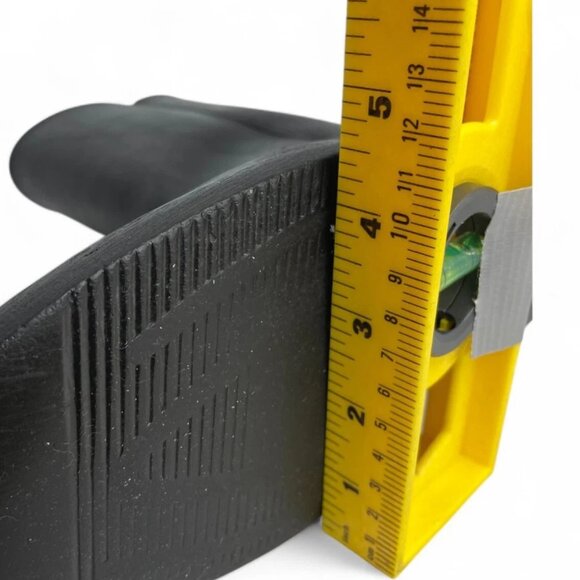 Vintage Kinney Leather Roper Black Biker Cowboy Western Work Boots Men's 9 EE - Picture 12 of 13